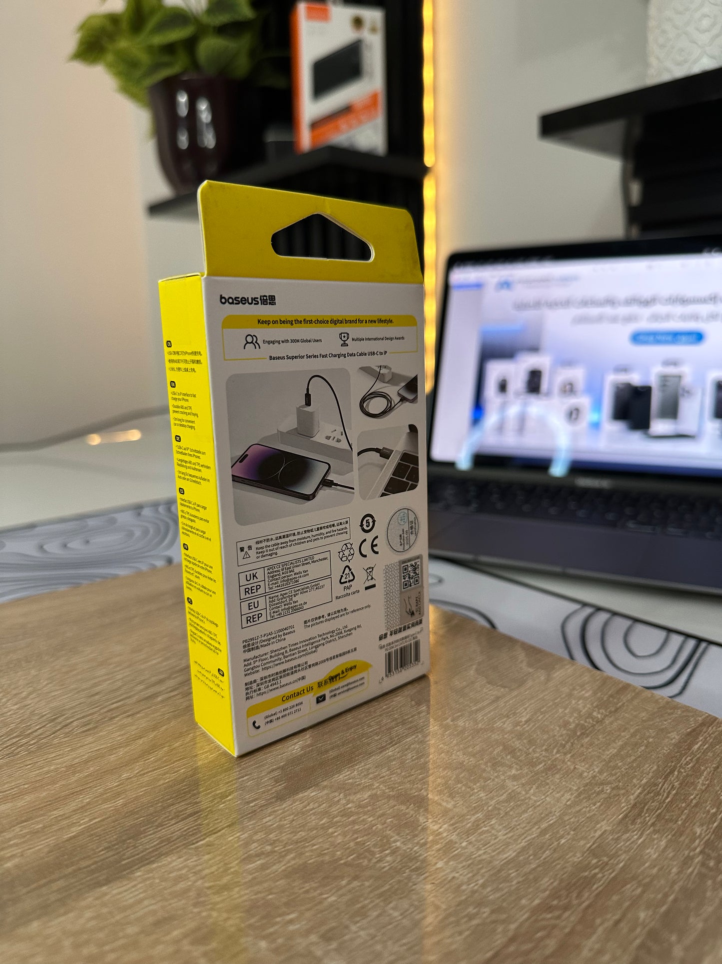 Cable baseus 20w 200cm