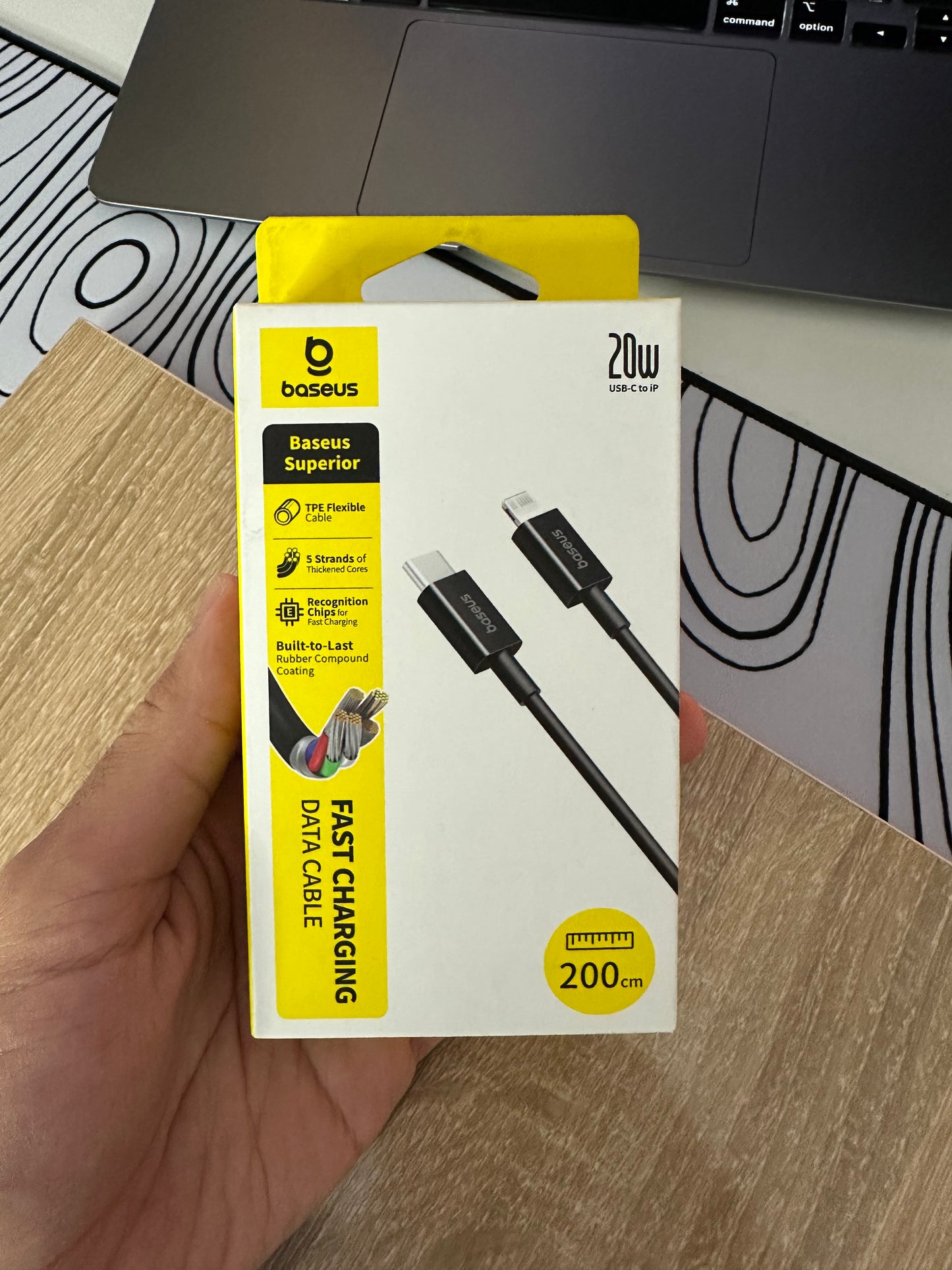 Cable baseus 20w 200cm